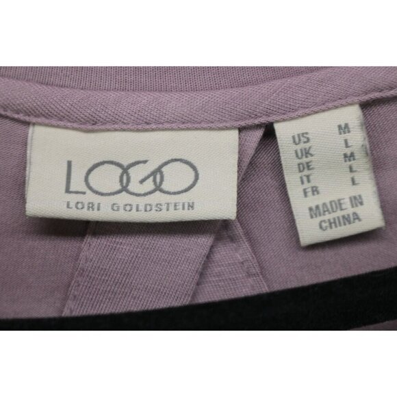 LOGO by Lori Goldstein 3/4 Sleeve Open Back Tunic-Size Medium-Oversized - Picture 4 of 8